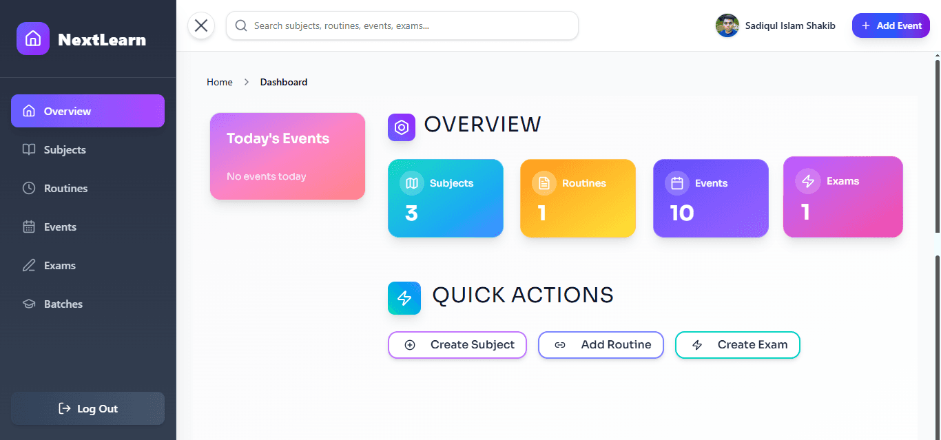 Next Learn - Learning Management System preview