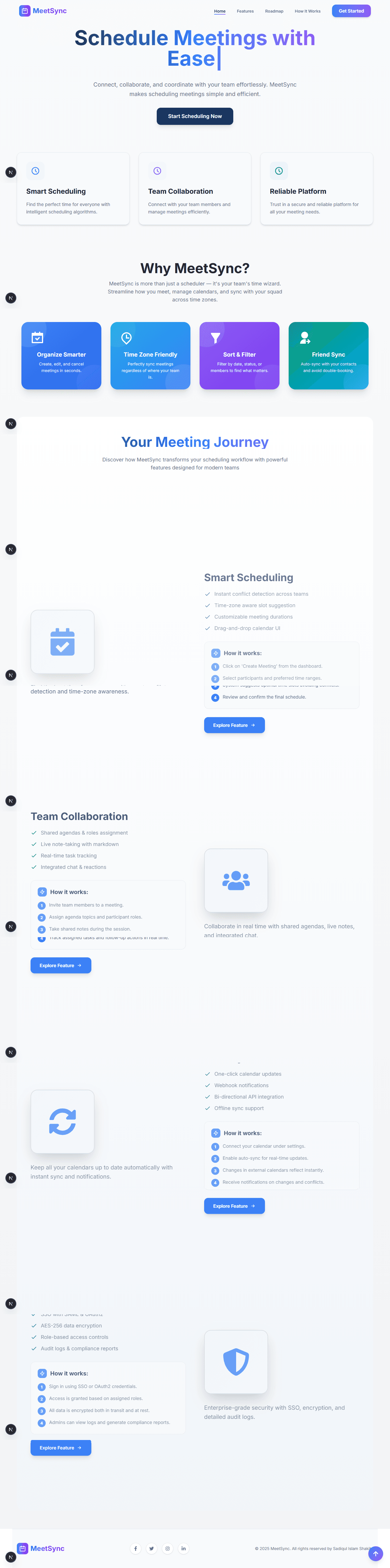 MeetingSync full-scale view