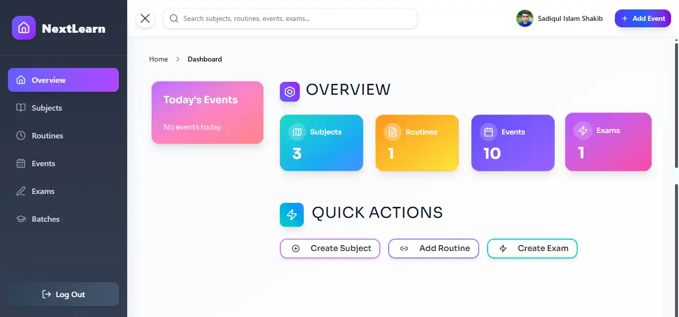 Next Learn - Learning Management System preview